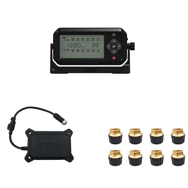 8 wheel OTR external sensors, repeaters, receivers tire pressure monitoring