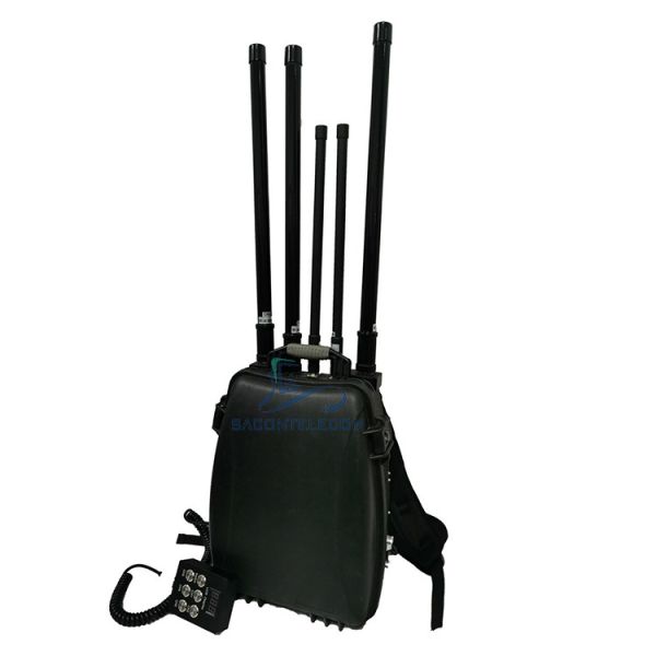 Quality 100w GPS WiFi Backpack UAV 2.4km Drone Signal Jammer wholesale
