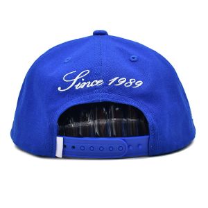 Custom Embroidery Logo 6 Panel Cotton Snapback Hats Unstructured Flat Bill