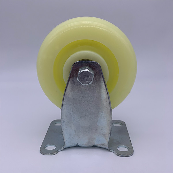 Quality Rigid Plate White Nylon Caster Wheels 2.5 Inch wholesale