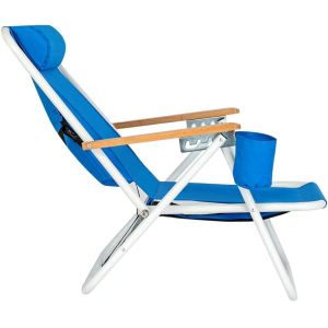 Portable Adjustable Folding Beach Chairs Outdoor Lawn Lounge Reclining Chair