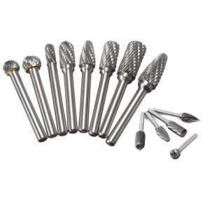 High Rigidity Tungsten Carbide Cutter Rotary Burr Set For Metal Parts Grinding