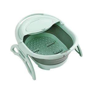 China 1KG Plastic Collapsible Foot Tub Folding Barrel With Cover on sale