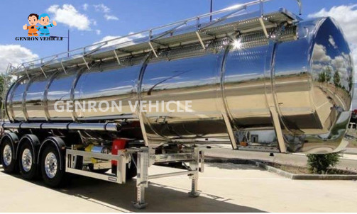 Quality Mechanical Q235 Plate 5000L 3 Axles Liquid Tanker Trailer wholesale