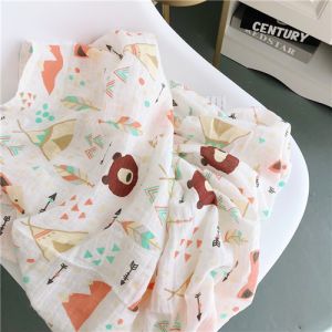 Infant Muslin Receiving Blankets Adorable Eco Friendly Zero Formaldehyde