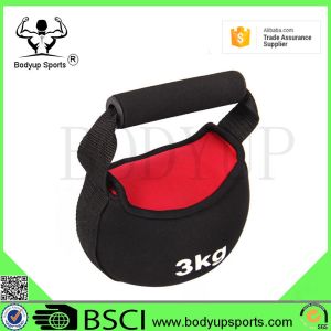 Long Service Life Kettlebell Exercise Equipment Neoprene Fabric With Sand