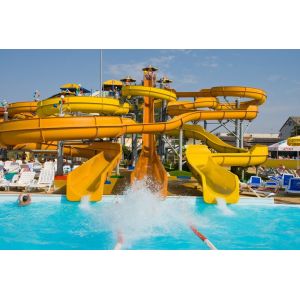 Amusement Playground Park Products Fiberglass Water Slide For Children