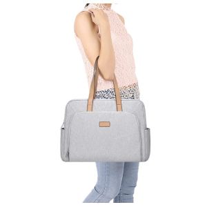 17.3" 17" Leather Custom Laptop Bags Messenger Overnight With Pu Handle Cool