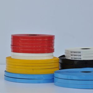 Colored 8mm*1000m cable batch number printing Hot stamping Coding marking tape