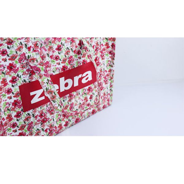 Foldable Environmental Friendly Handle PP Woven Bags For Supermarket