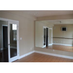 Elegant Copper Free Mirror 3~6mm Shape Customized Big Square Wall Mirror