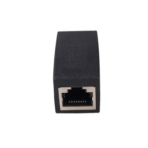 Rj45 Network Splitter Adapter 180 Degree Through RJ45 Female Adapter 8P8C