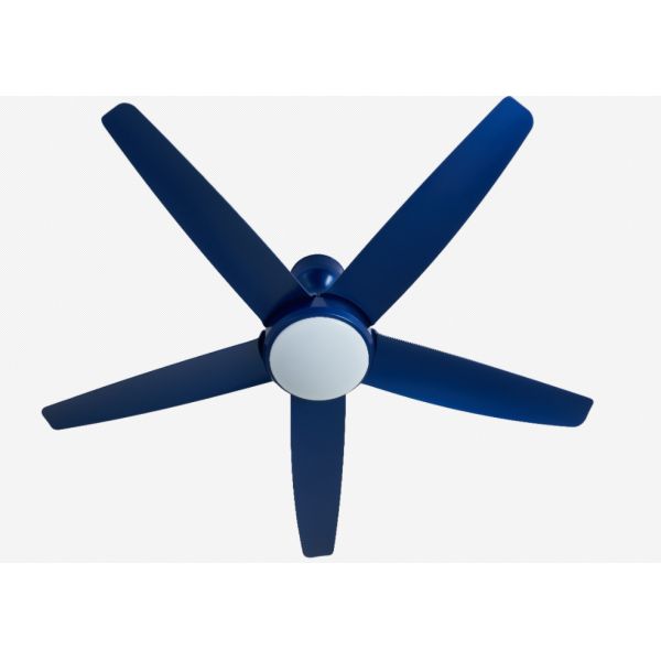 Blue 56 Inch Modern DC Motor Ceiling Fan remote control With Light