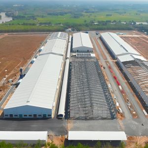 Customized Color Steel Structural Workshop Steel Frame Building CE Standard