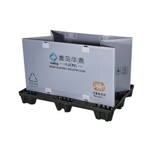 Customizable foldable logistics auto parts foldable plastic pallet box for