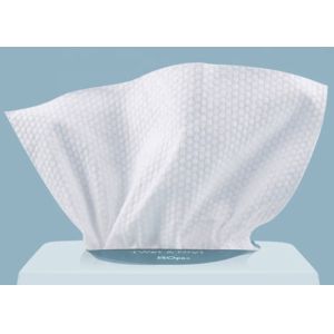 Embossed Spunlace Non Woven Fabric Environmental Protection For Compressed Towel