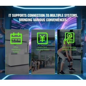 HCW Automatic Swing Barrier Turnstile Gate with 950mm Channel Width for 30–45