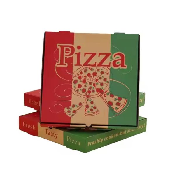 Wholesale Custom Printing Corrugated Pizza Boxes with Handles: Ideal for Fast