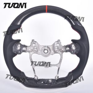 China Easy Installation Toyota Carbon Fiber Wheel with Black Perforated Leather on sale