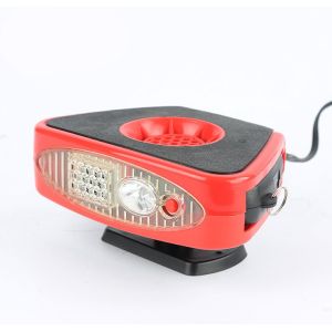 ABS Dc12v Portable PTC Ceramic Car Fan Heaters With LED Light