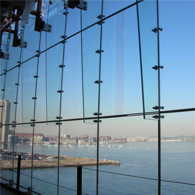 Spider Glass Fitting Curtain Wall System Structural Glazing Point Supported Fixing Suspension Rope Rib Bolted Facade - China Spider Curtain Wall and Spider Glass System
