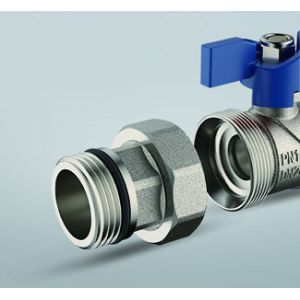 3611 3612 Angle Type Brass Ball Valve DN20 DN25 for Connections PP-R x Flex.