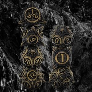 Retro Copper Meteor Hammer Metal Dice Dragon And Dungeon DND RPG D20