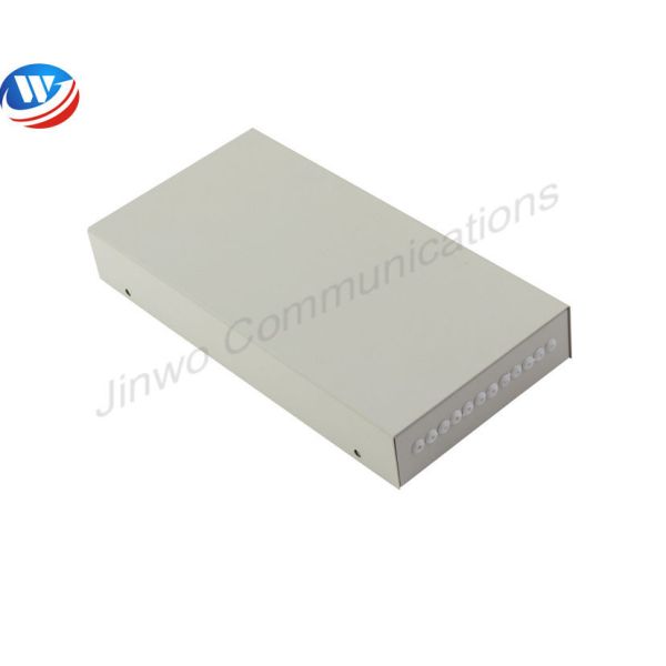 FTTB FTTX FTTH Fiber Optic Distribution Box White 12 Core Fiber Optic Terminatio