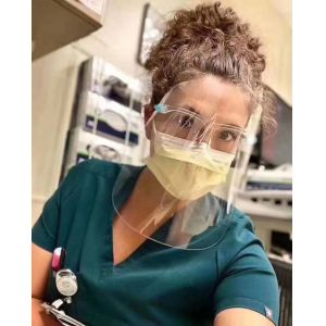 China Medical Plastic EN166 PET Safety Visor Face Shield on sale