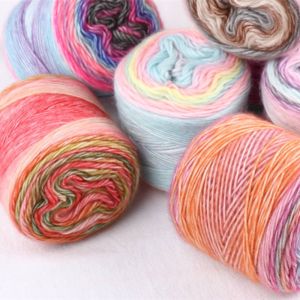 Soft Merino Wool Nylon Hand Arm Knit Yarn Acrylic Blended Cotton Cakes Yarn