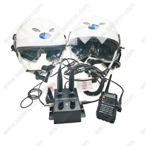 Two set GD-K01-S6 Paramotor helmet with intercom Paratrike intercom systercom