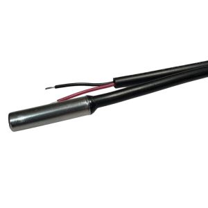 Cheap 5x20mm Stainless Steel NTC Temperature Sensor 2.252K 1% 3950 With 2464 26AWG Jacket Cable 1.2m for sale