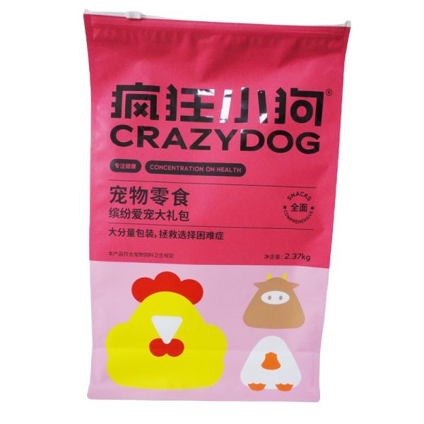 Moisture Proof Printed Biodegradable Flat Bottom Slider To Open Laminated Pouch