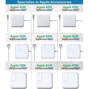 Apple 45W MagSafe 2 Power Adapter for macbook air, Macbook air original adapter,