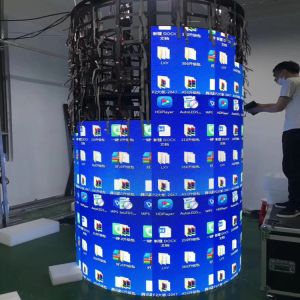Stable IP33 Flexible Digital Display , Foldable Flex LED Video Wall