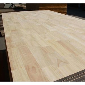Clean and Finished Rubber Wood Finger Joint Board with High Density of 730-830kg