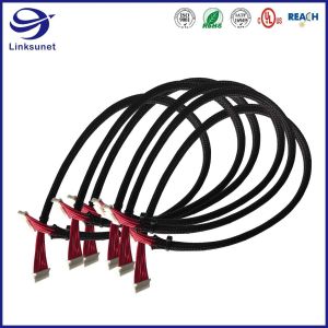 Industrial wire harness with PA 1 Row 2.0mm Crimp Receptacle connector