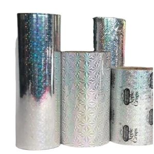 BOPP EVA Holographic Film Custom Size Accepted for Metallic and Transparent Material