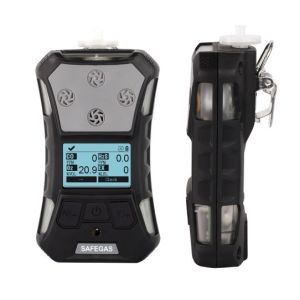 Portable CO2 and O2 Gas Detector Alarm Function IP67 with Back Clip Easy to