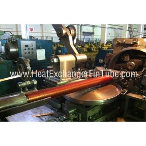 Cheap Helicoidal Groove Cooling Embedded Fin Tube Machine , G Type Alu &amp; Copper for sale
