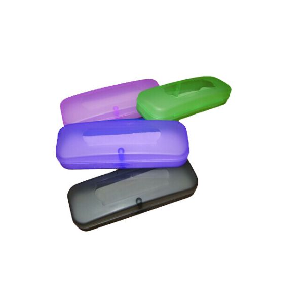 Quality clear plastic spectacle  cases with magnet closer from manufacture wholesale