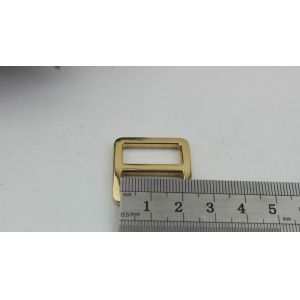 High quality 20 mm nickel color flat shape adjustable metal slide buckles for