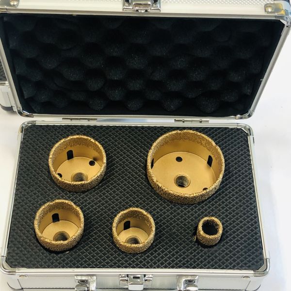 Quality M14 68mm Dry Porcelain Vacuum Brazed Diamond Core Drill Bits wholesale