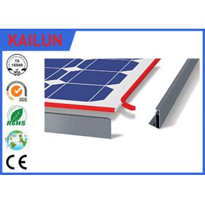 Double Glass 250W / 300W PV Aluminum Solar Panel Frame T5 Temper Black Matt