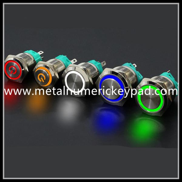 Quality IP66 RoHS Waterproof Keyboard Button LED Illuminated Metal Button wholesale