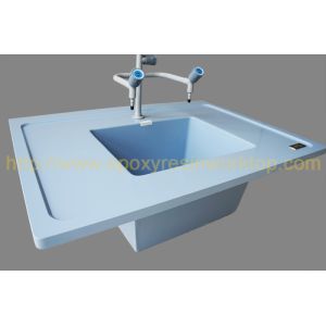 Cuttable corner countertop damp proofing with laboratory work surfaces