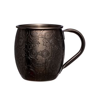 E-BON Stainless Steel Wine Glass Steampunk Copper Mule Mugs 18 oz