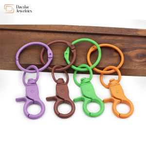 Metal Lobster Claw Clasps Keychain Swivel Key Rings For Diy Key Rings Toy Bag