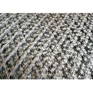 RAL 6005 Powder Coated Welded Razor Mesh Ribbon Fencing Custom Fence Panels