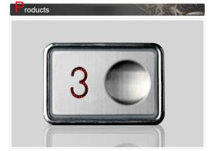 Cheap Rectangle Shape Panel Mount Push Button For Elevator IP64 Size 36x53 mm for sale